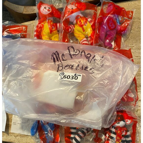 McDonalds Ty Beanie Babies Complete Set Of 3: Ronald Hamburglar & Nuggies The Be - Picture 12 of 13